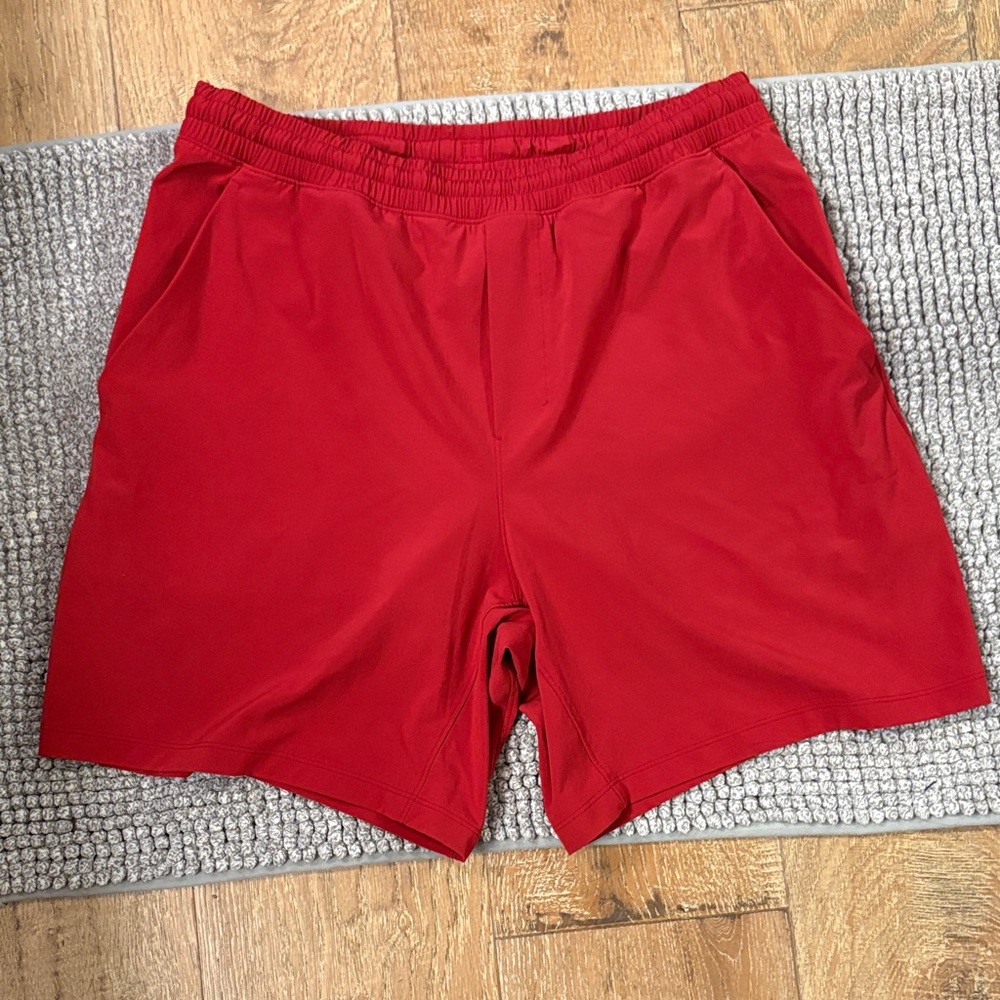 lululemon athletica Men's Red Athletic Shorts